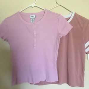2 Women’s Crop Tops Calvin Klein & Forever21